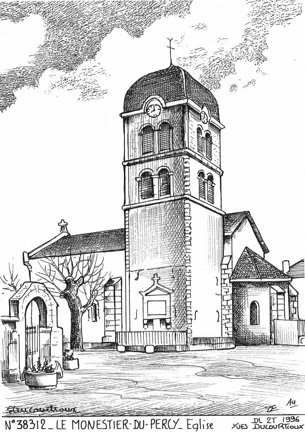N 38312 - LE MONESTIER DU PERCY - église